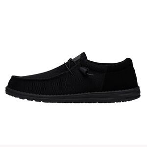 Hey Dude Men's Classic Wally Funk Mono Black Slip-Ons